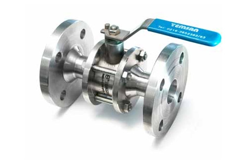 Paslanmaz ve Karb-Çelik Flanşlı Küresel Vana Redüksiyon Geçişli ND10/ND16 2501-3202